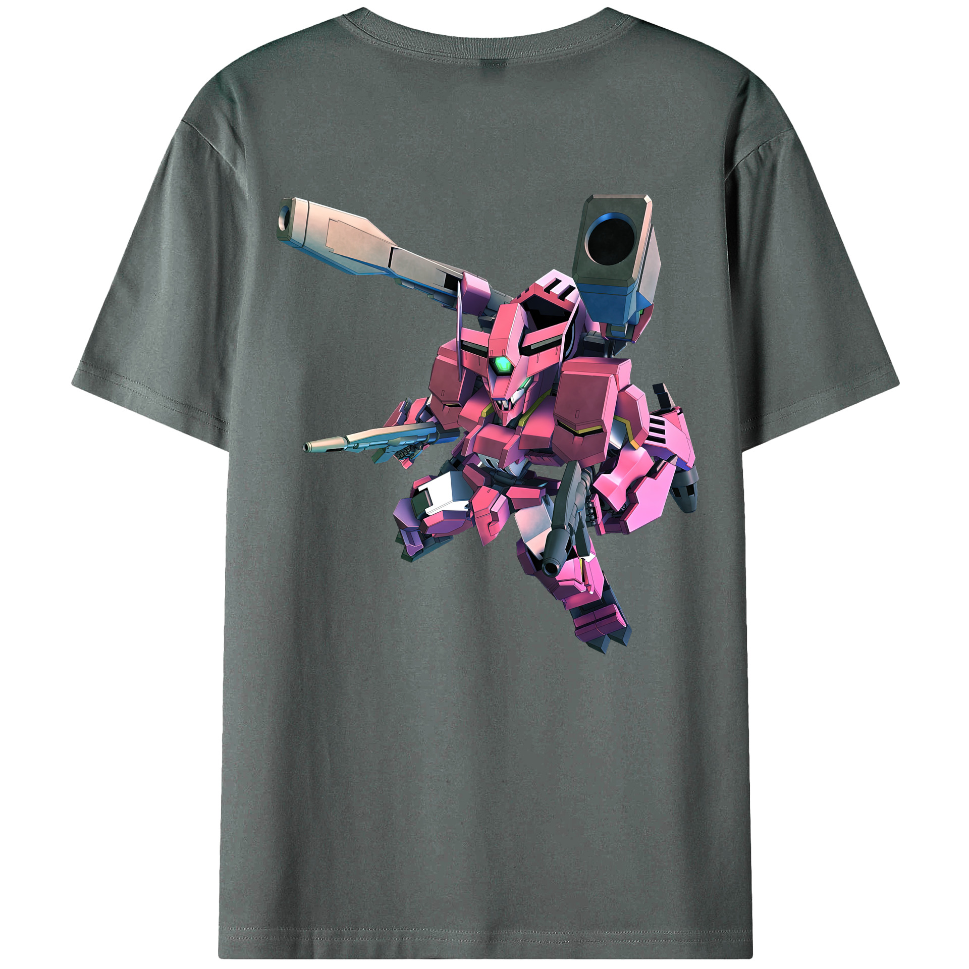 （画像用） 機動戦士ガンダム Mobile Suit Gundam 綿100％ メンズ半袖Tシャツ（バックプリント） 通気性